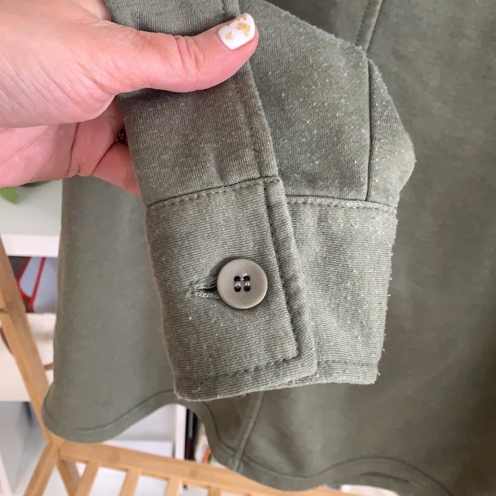 Avec Les Filles Terry Shirt Jacket Size M - Picture 6 of 7